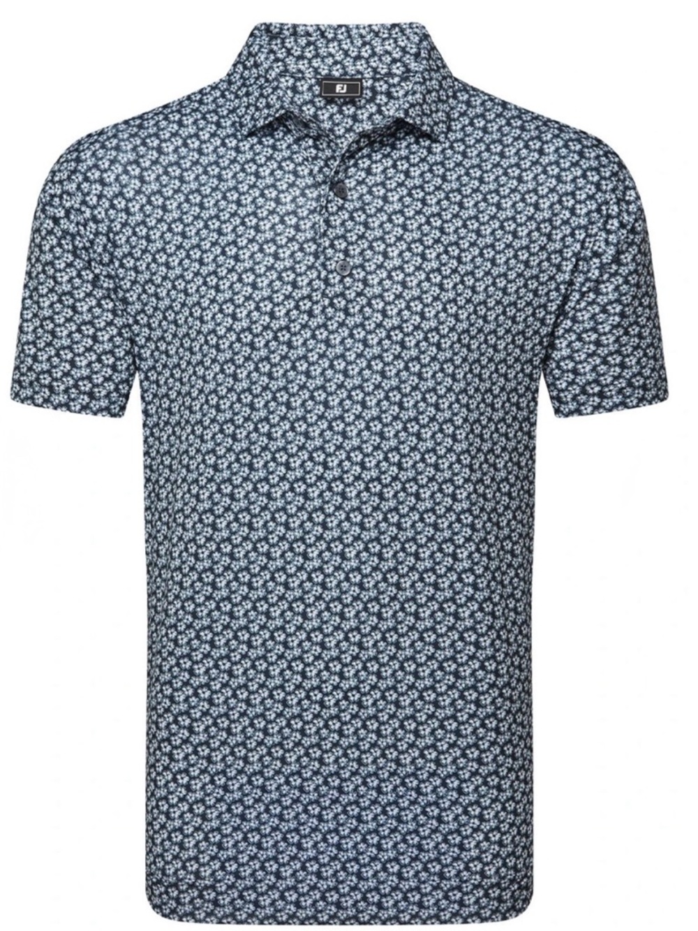 FootJoy Men's Navy Floral Lisle Polo EUC size S